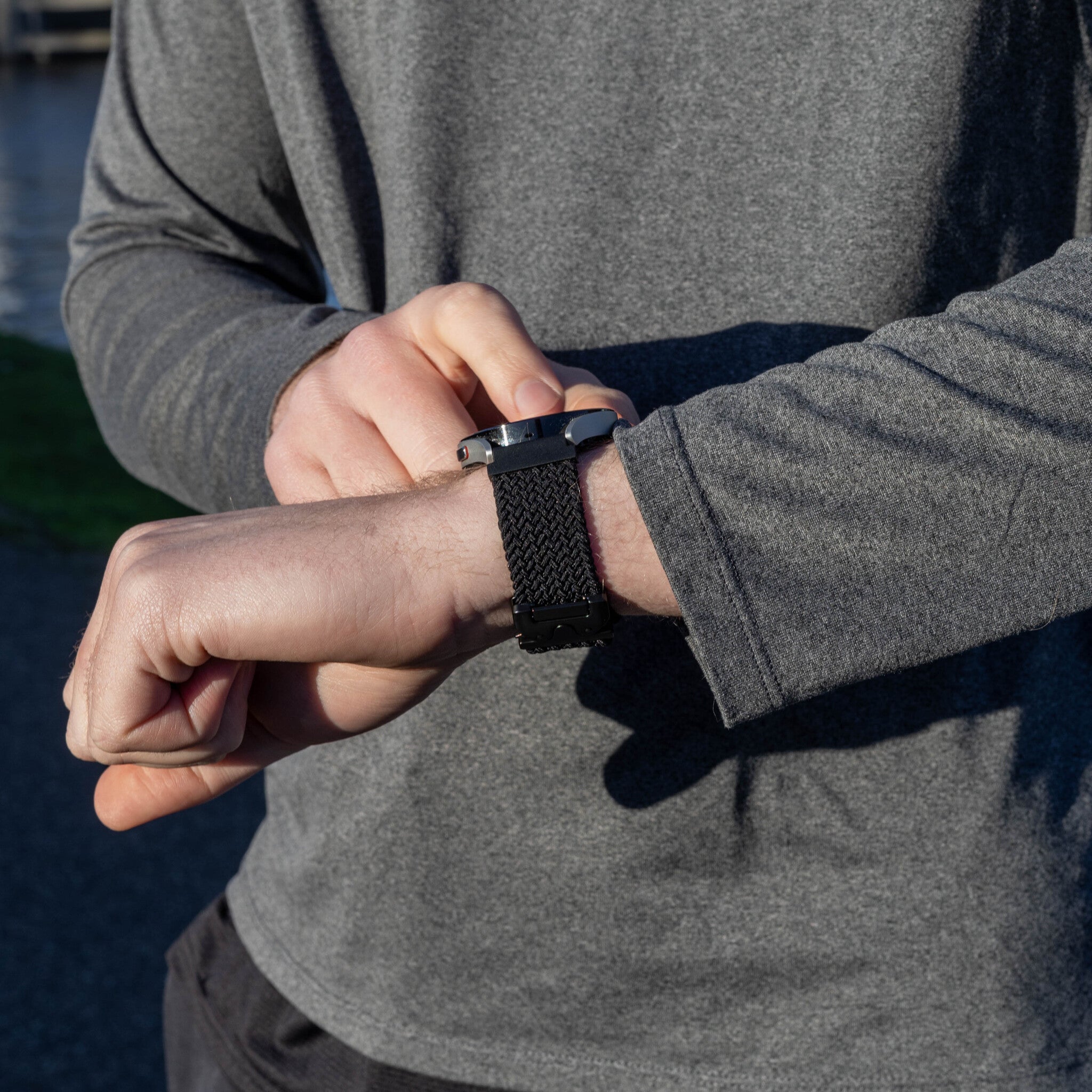 Xiaomi Watch S4 - 41mm gevlochten band met parachutesluiting (zwart)