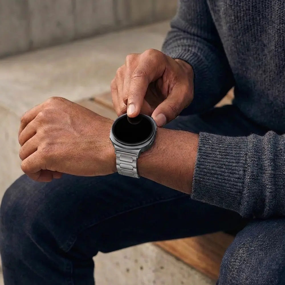 Bandz Samsung Galaxy Watch 8 - 44mm Titanium Strap 'Deluxe' (Titanium)