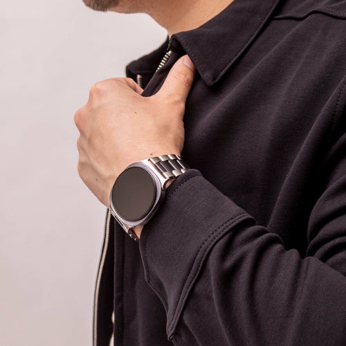 Bandz Samsung Galaxy Watch 8 - 40mm Steel Strap 'Classic' (Silver/Black)