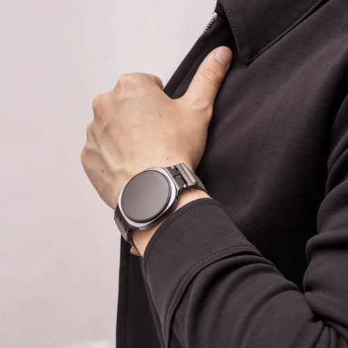 Premium Leather Strap, grey, lifestyle photo
