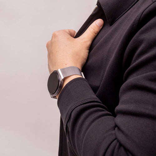 Samsung Galaxy Watch 8 - 44mm Milanese band (zilver)