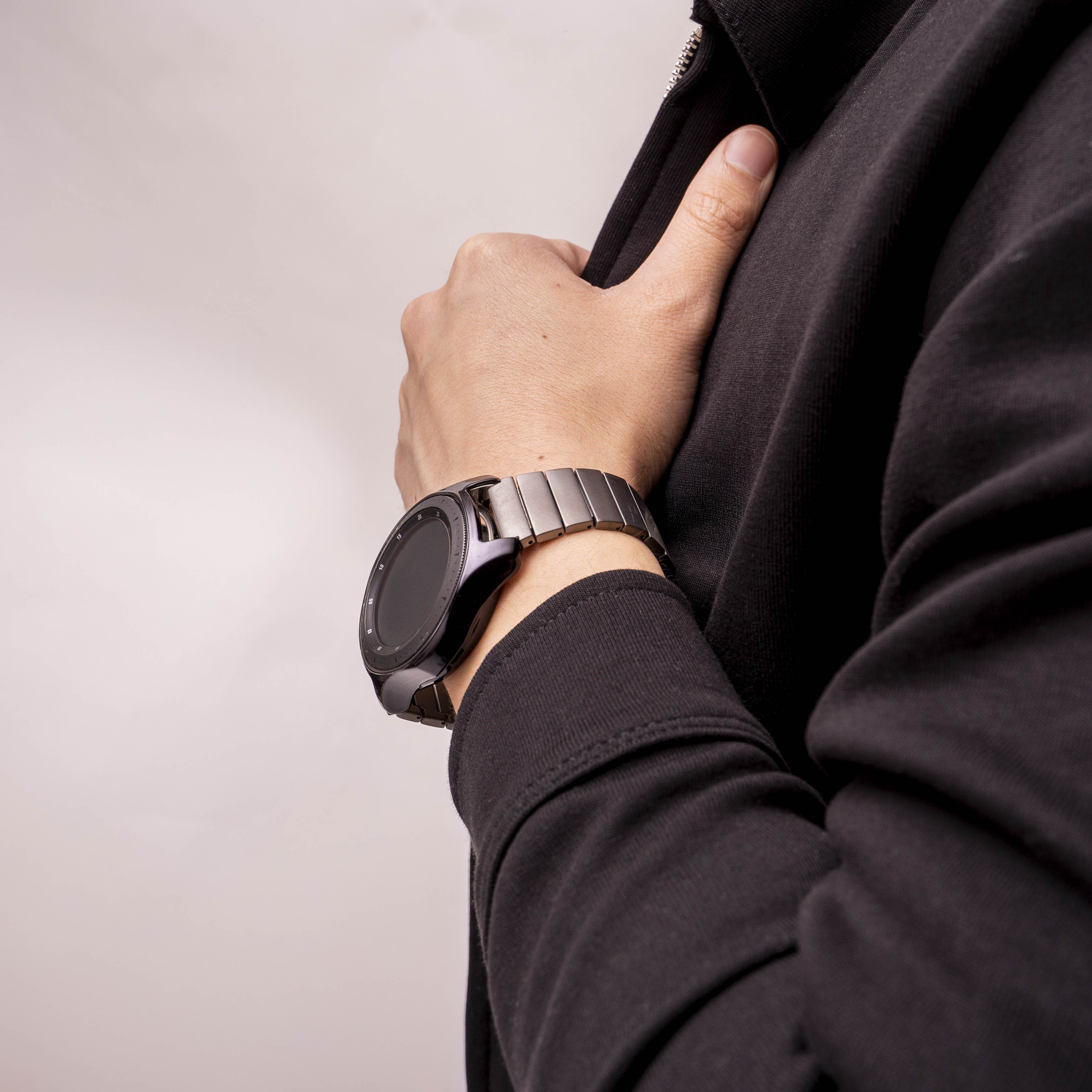 Samsung Galaxy Watch 46mm luxe titanium bandje (grafiet)