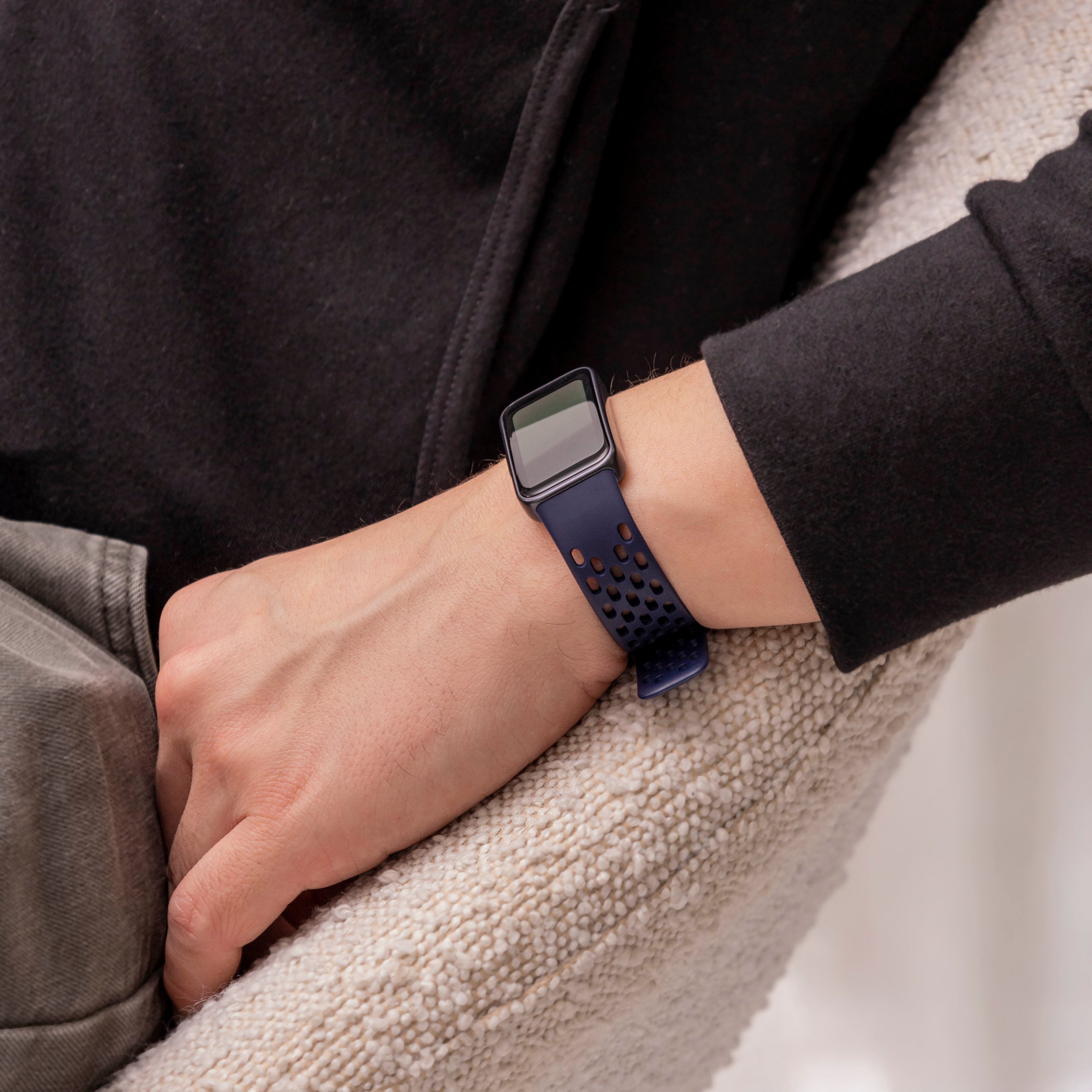 Huawei Band 8 siliconen air bandje (donkerblauw)