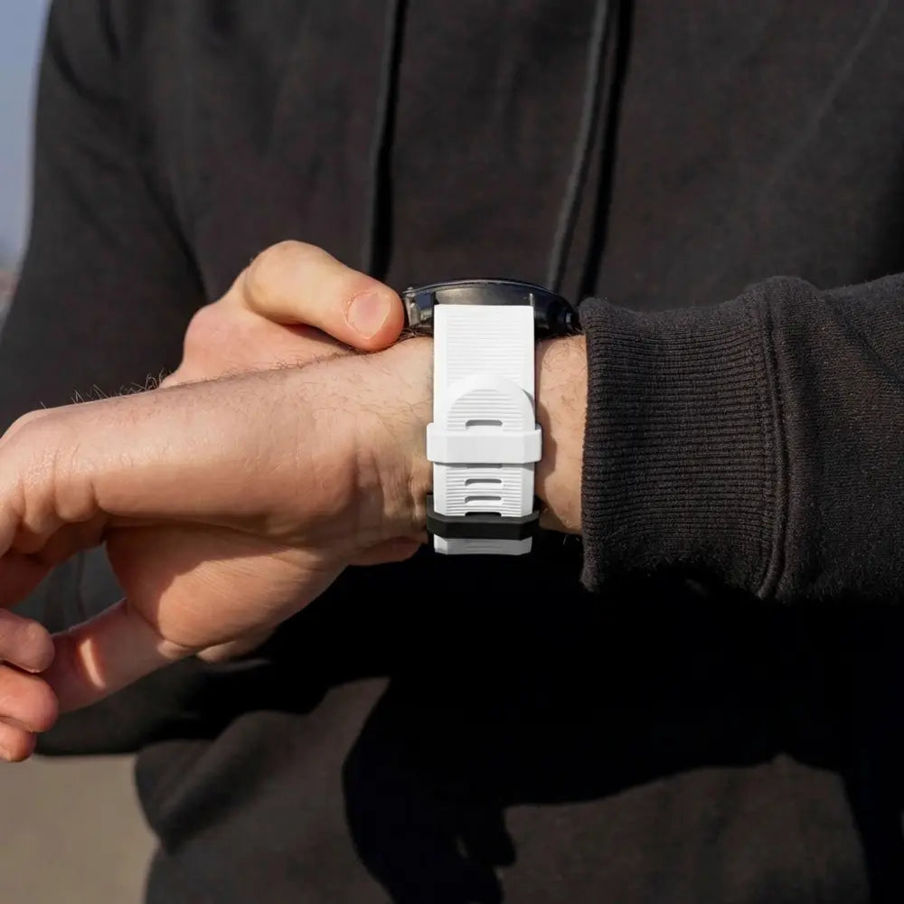 Garmin Fenix 5 / 6 siliconen bandje (wit)