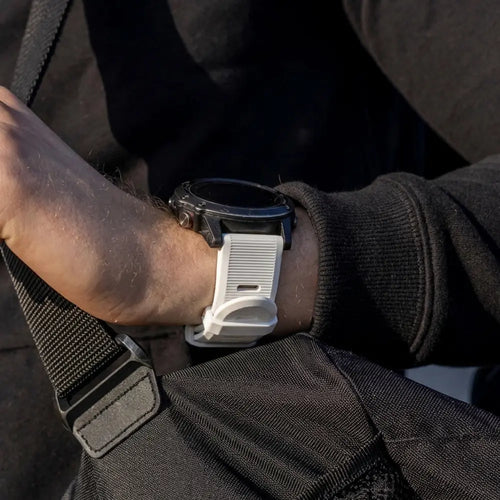 Garmin Fenix 5 / 6 siliconen bandje (wit)