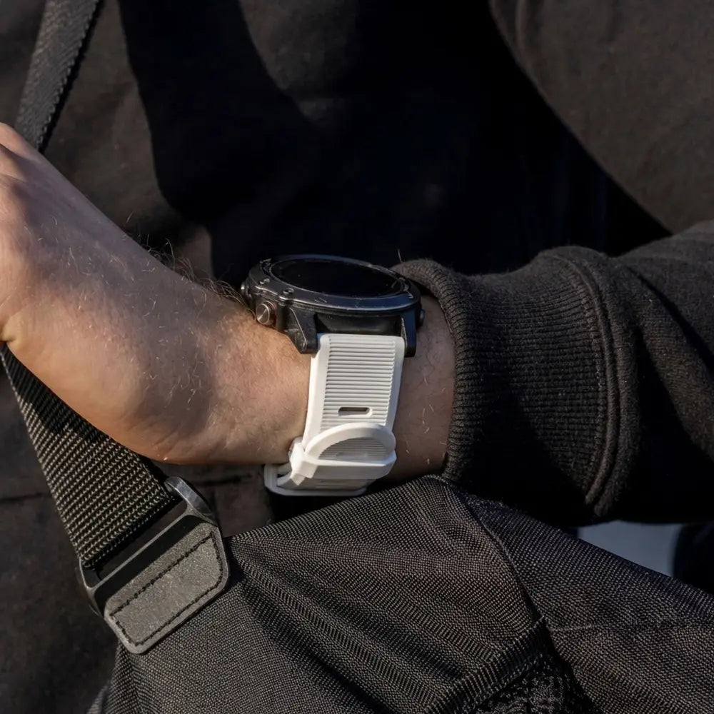 Garmin Fenix 5 / 6 siliconen bandje (wit)