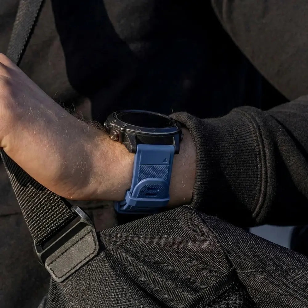 Garmin Fenix 7 siliconen bandje (donkerblauw)