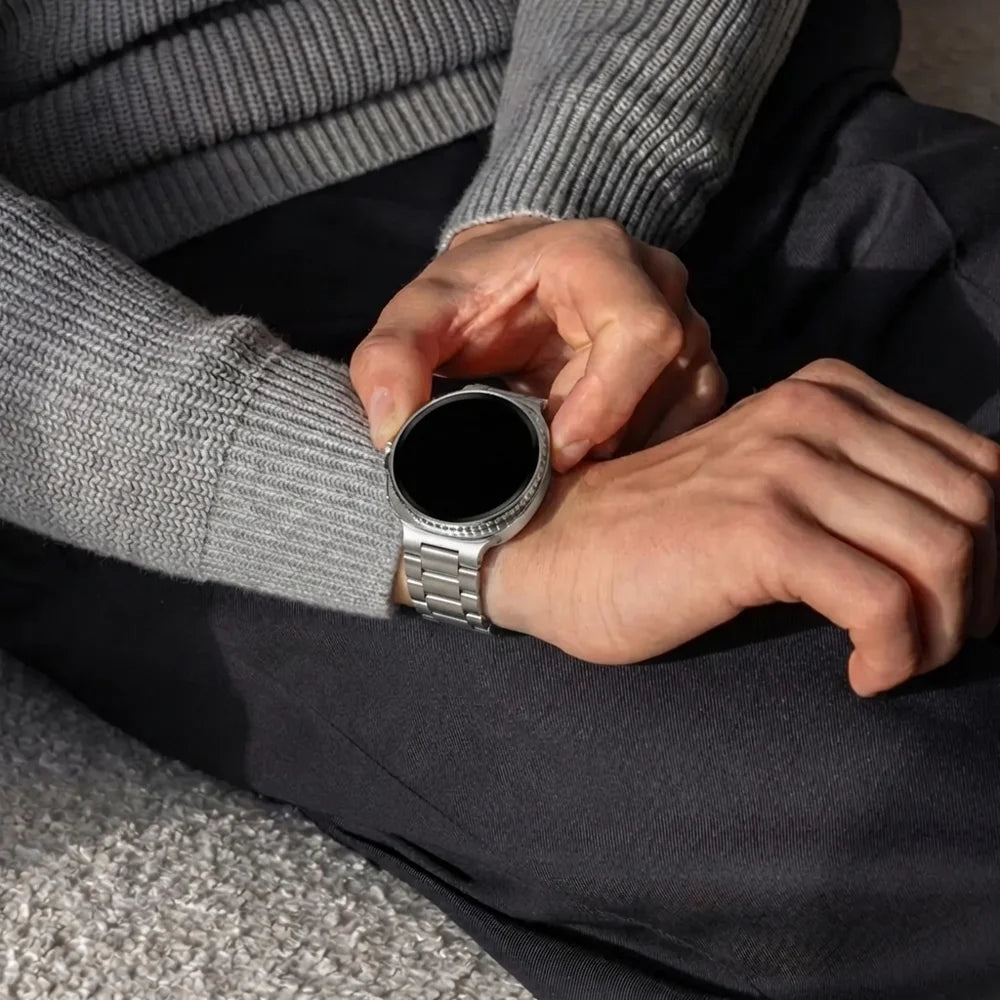 Samsung Galaxy Watch 8 - 44mm stalen bandje (titanium)