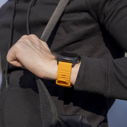 Bandz Garmin Tactix 7 siliconen band met gesp (oranje)