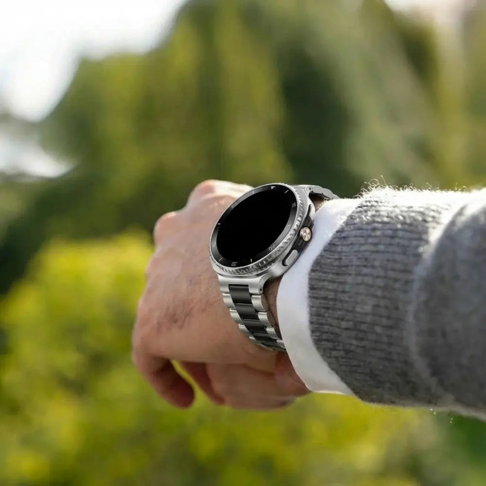 Samsung Galaxy Watch 8 - 40mm stalen bandje (zilver/zwart)