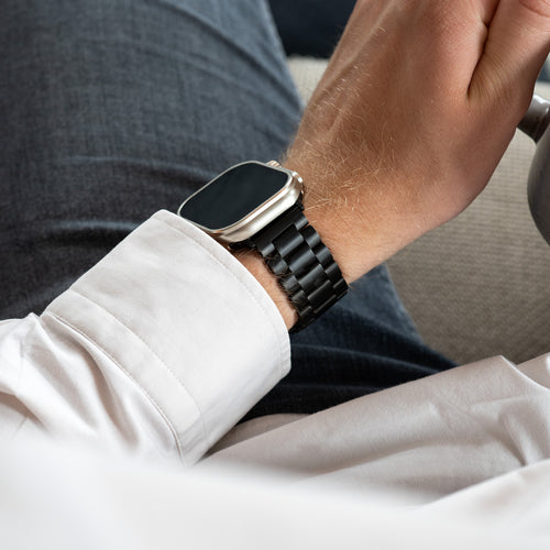 Apple Watch Ultra stalen band (donkergrijs)