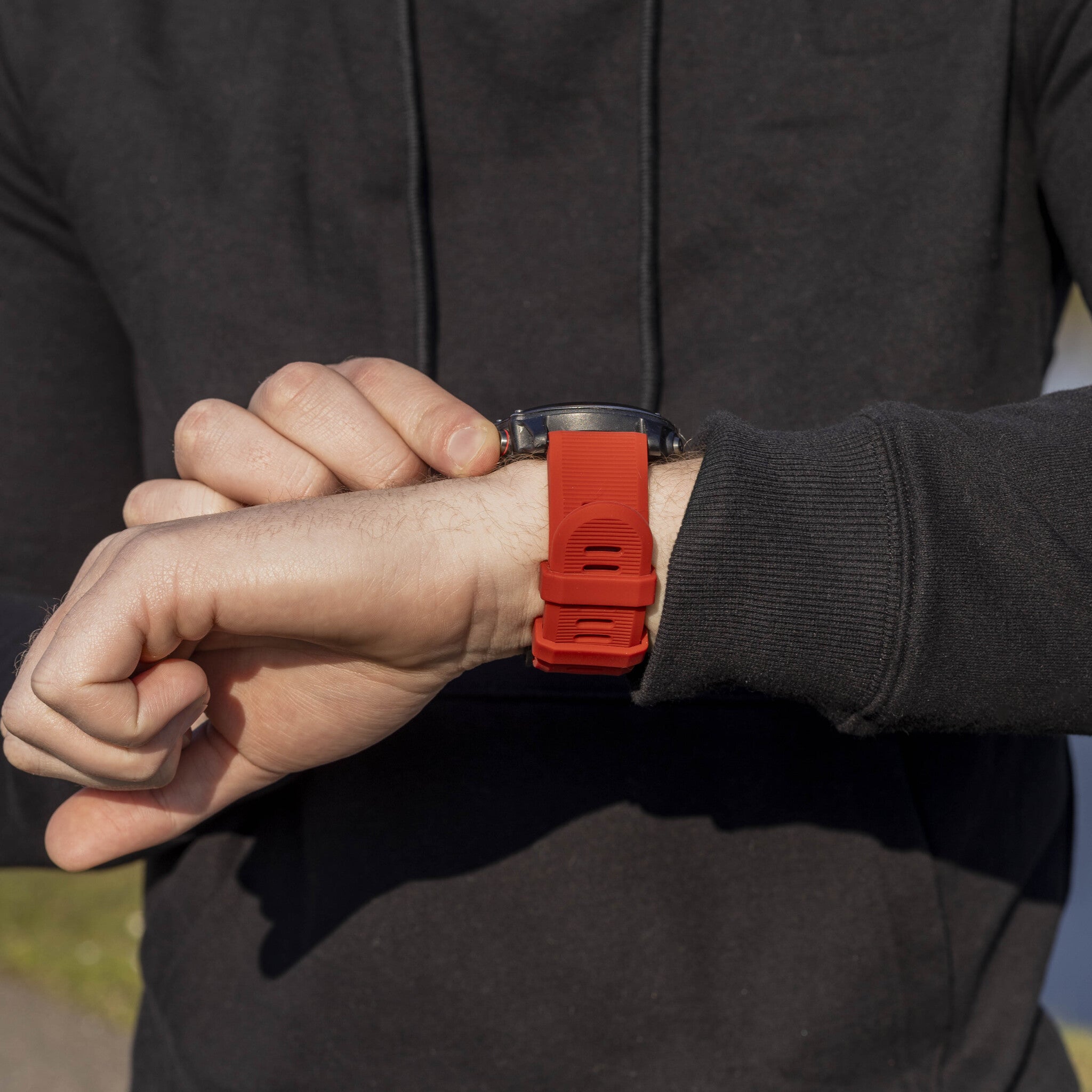Garmin Fenix 8 Pro - 51mm siliconen bandje (rood)