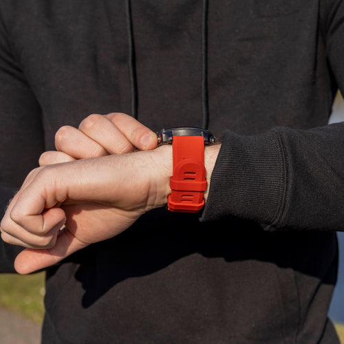 Garmin Instinct 3 - 50mm Silicone Strap (Red)