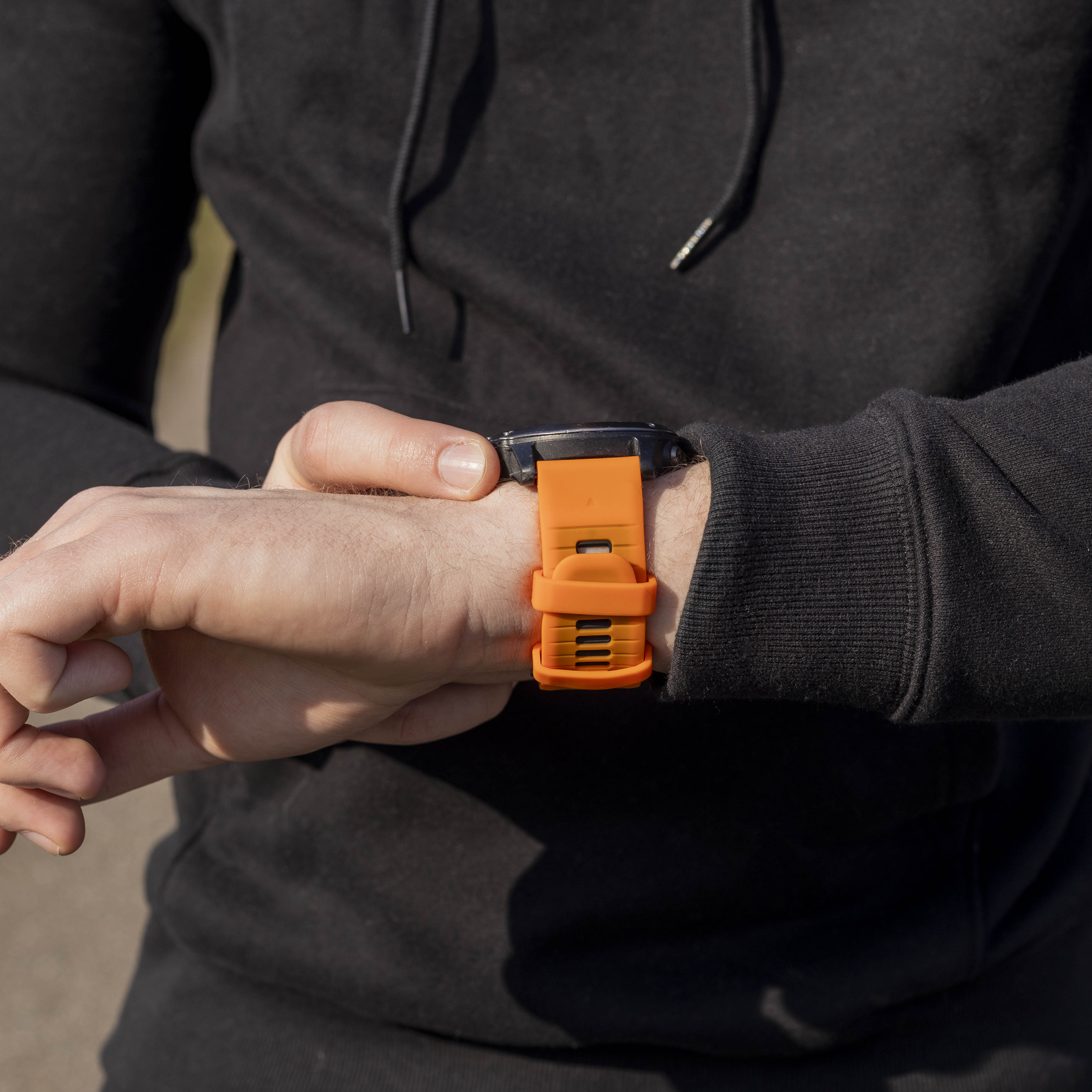 Garmin Enduro 1 / 2 / 3 sport gesp band (oranje/zwart)