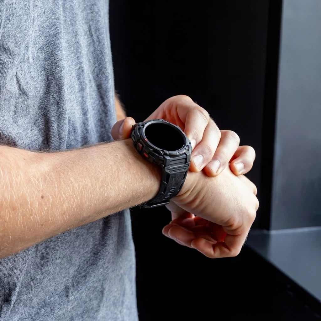Samsung Galaxy Watch Ultra TPU bandje met frame (zwart)