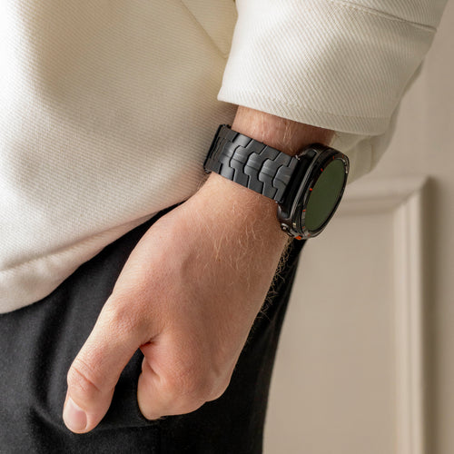 Bandz Samsung Galaxy Watch Ultra 2 Titanium Strap 'Iron' (Black)