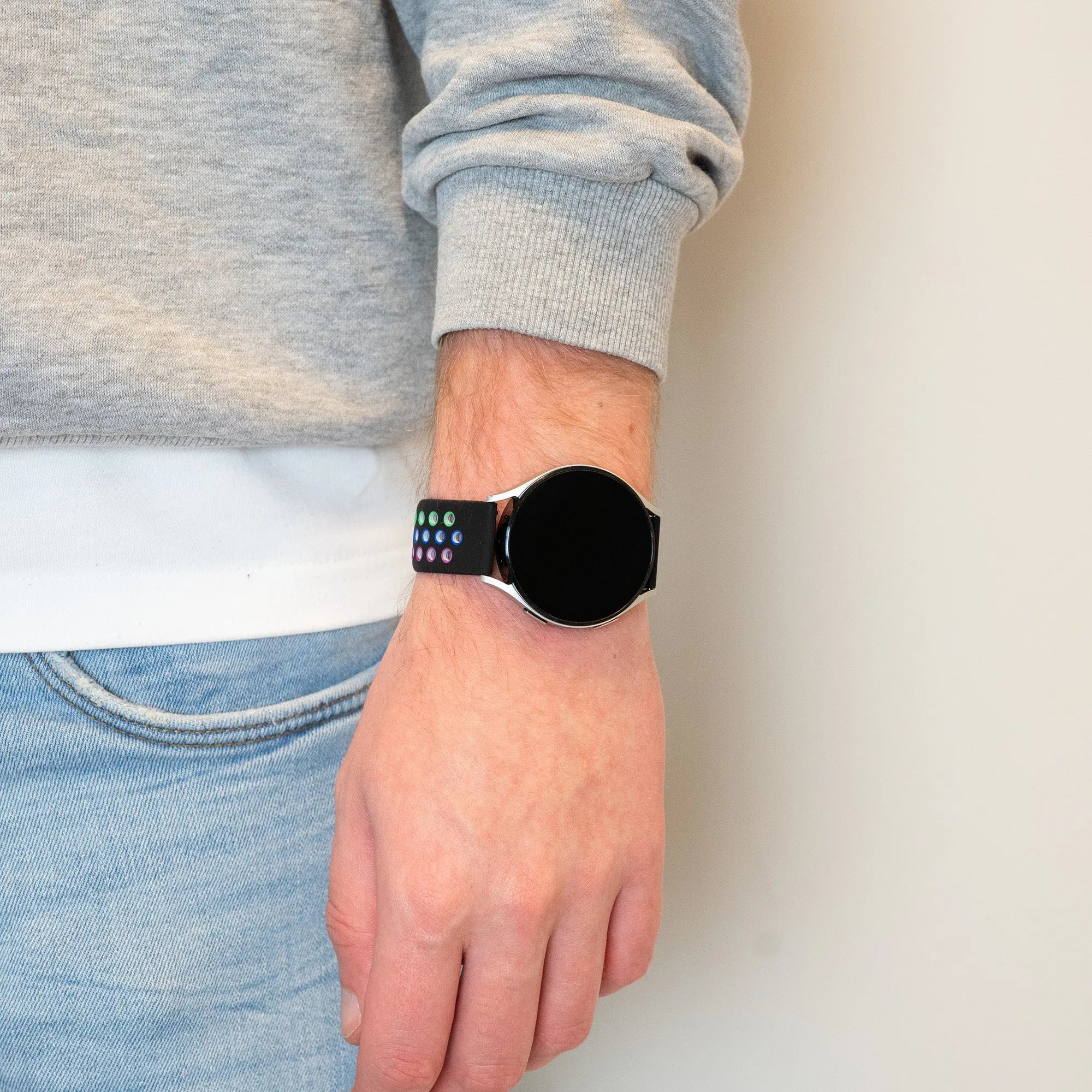 Bandz Maoo Ventura sport band 'Deluxe' (zwart kleurrijk)