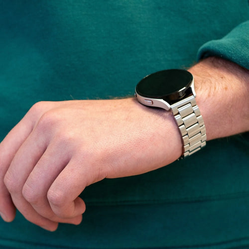 Bandz Coros Pace 3 stalen band 'Classic' (zilver)