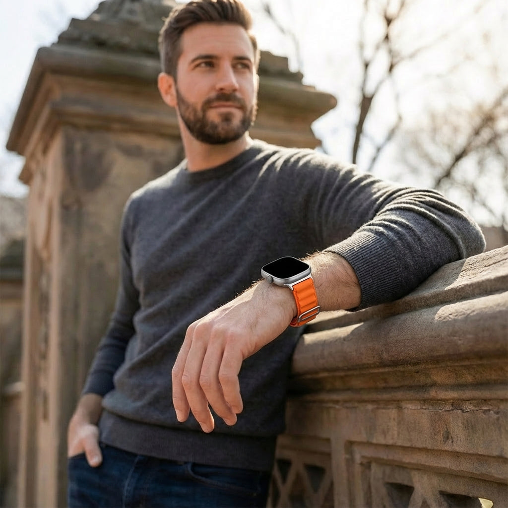 Xiaomi Smart Band 9 Pro Alpine nylon bandje (oranje)