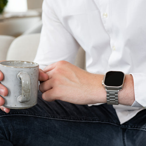 Apple Watch Ultra stalen band (titanium)