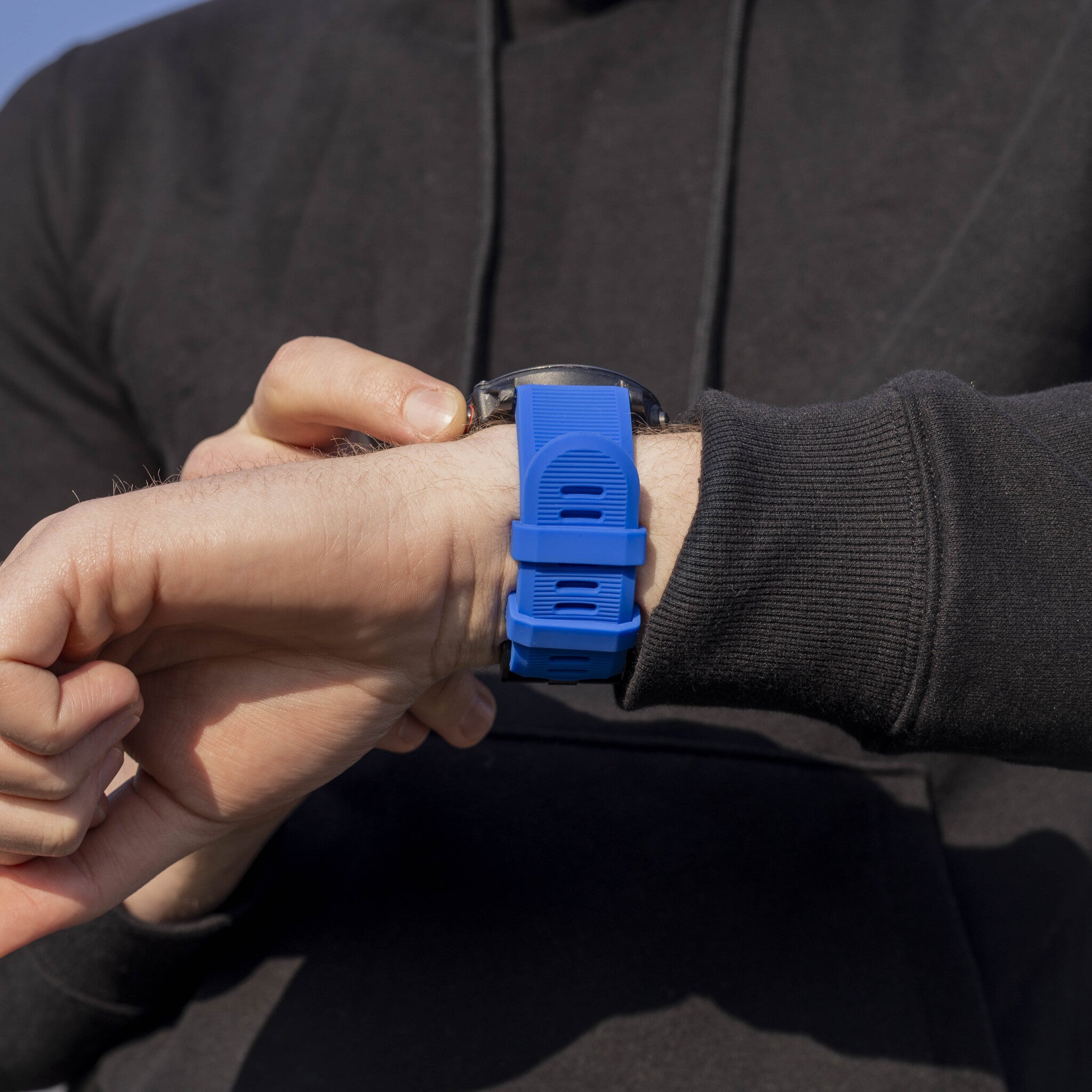 Garmin Fenix 8 Pro - 51mm siliconen bandje (blauw)
