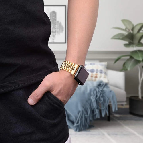 Jubilee Steel Strap, gold, lifestyle photo