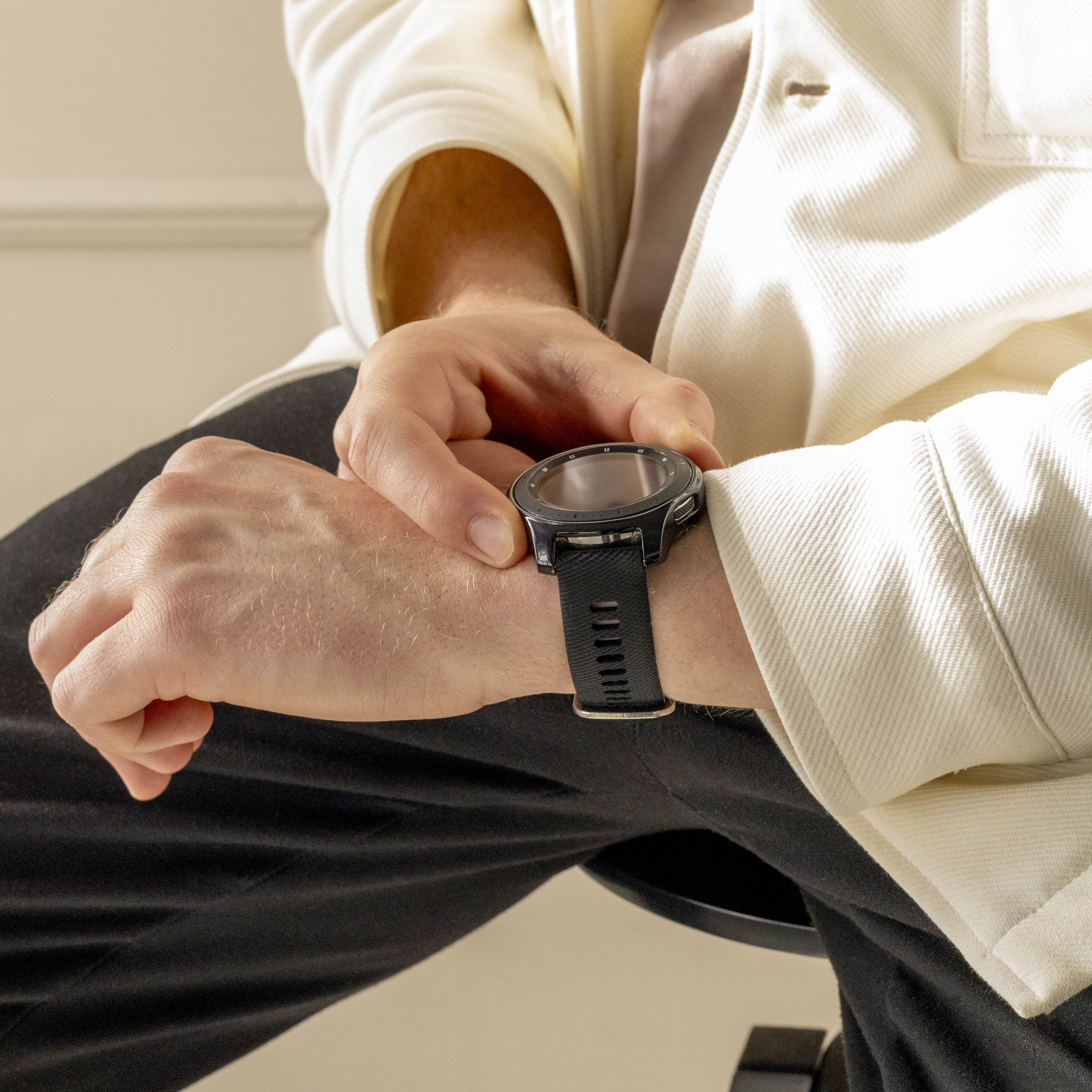 Garmin Forerunner 570 - 47mm siliconen bandje (zwart)