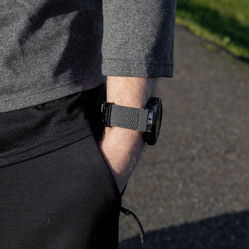 OnePlus Watch 3 gevlochten band met P-buckle (grijs)