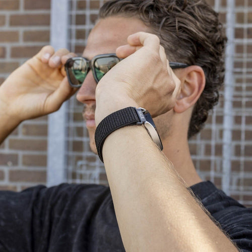 BALR Amazfit Bip U (Pro) nylon band (zwart)