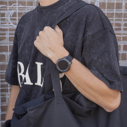BALR Huawei Watch GT 3 46mm nylon band met gesp (zwart)