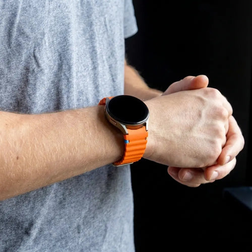 Bandz Samsung Galaxy Watch 7 - 44mm wave band 'Easy fit' (oranje)