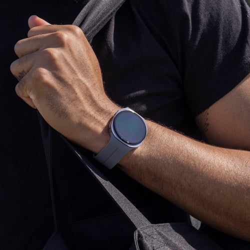 Samsung Galaxy Watch 8 Classic D-Buckle Silicone Strap (Dark Grey)