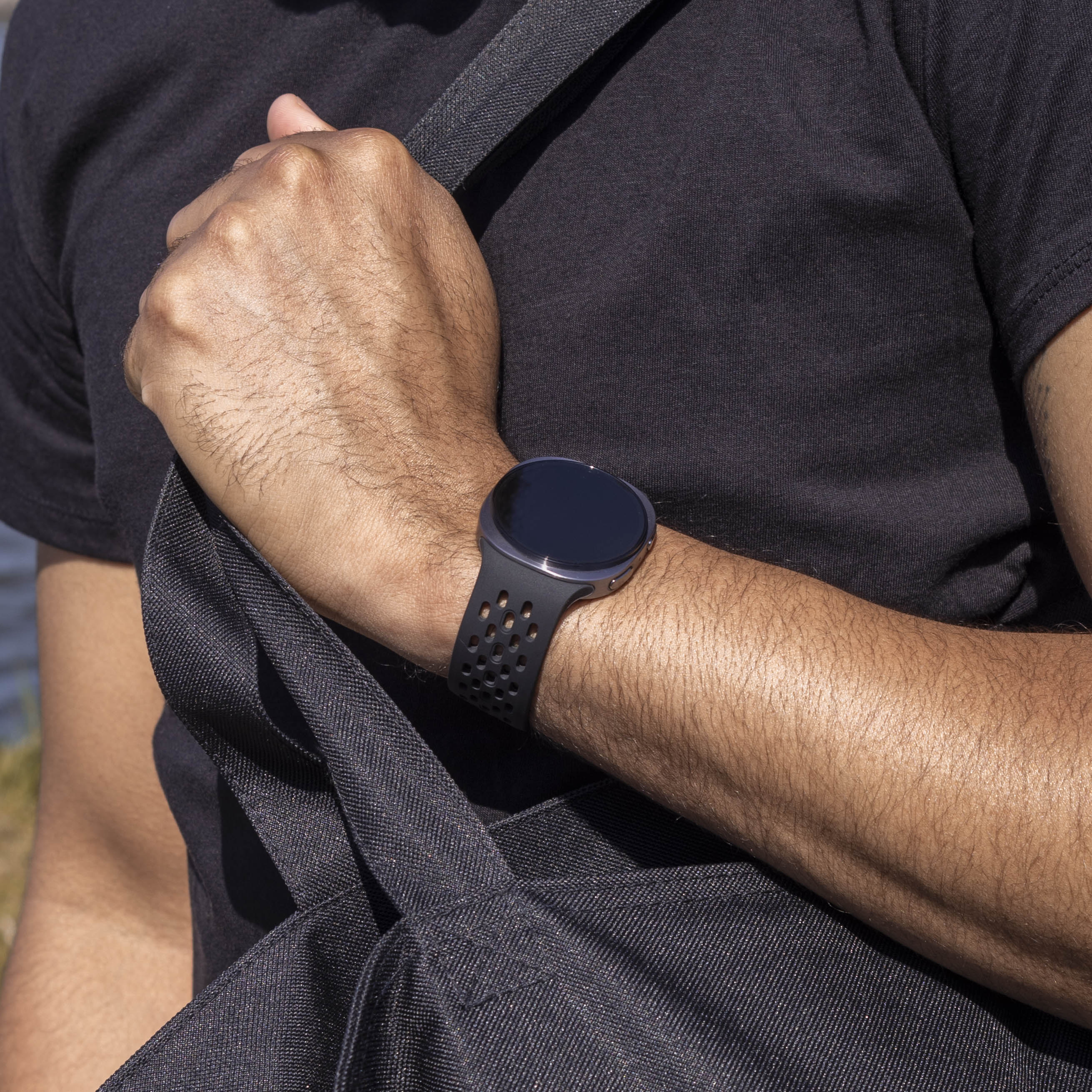 Samsung Galaxy Watch 9 - 44mm siliconen air bandje (zwart)