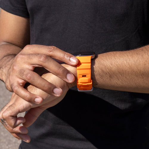 Samsung Galaxy Watch 8 - 44mm extreme silicone band (oranje)