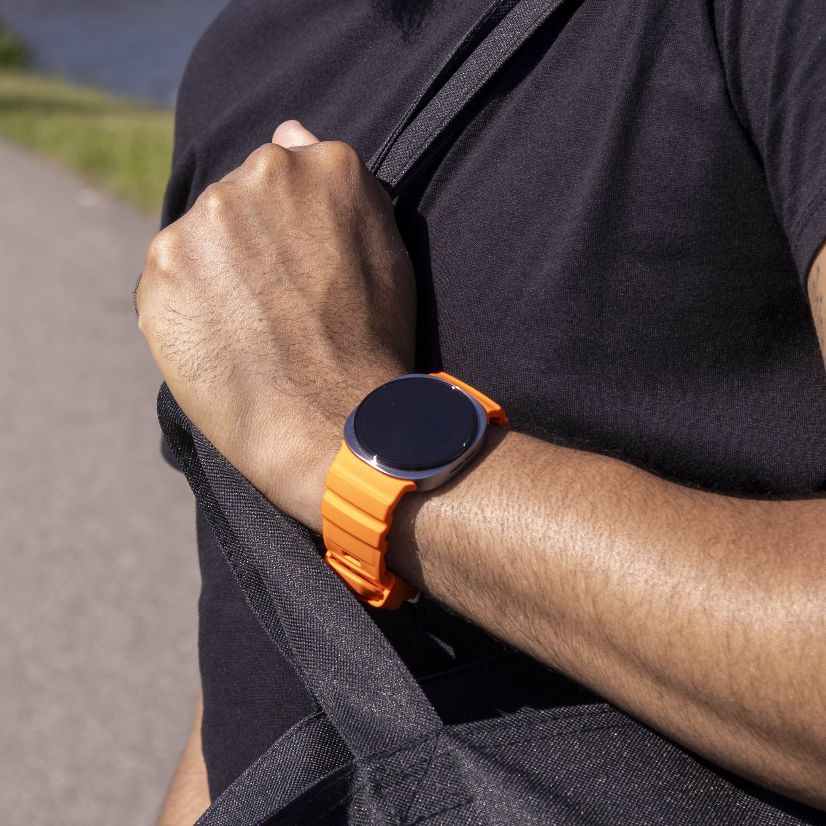 Samsung Galaxy Watch 9 - 40mm extreme silicone band (oranje)