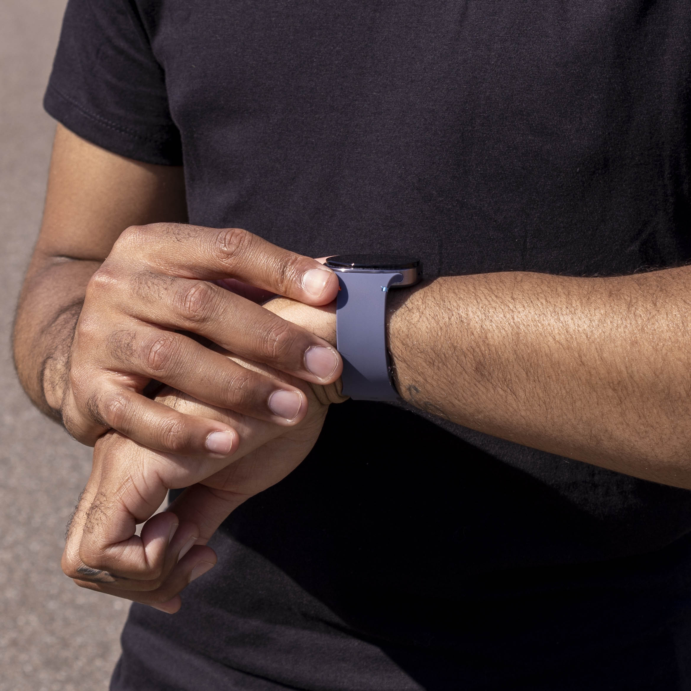 Samsung Galaxy Watch 9 - 44mm siliconen bandje (grijsblauw)