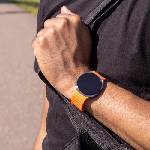  Samsung Galaxy Watch 8 - 40mm wave siliconen bandje (oranje)