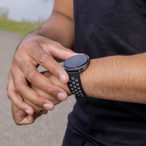  Samsung Galaxy Watch 8 - 40mm sport bandje (zwart/grijs)