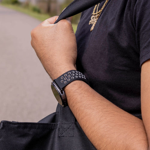  Samsung Galaxy Watch 8 - 40mm sport bandje (zwart/grijs)