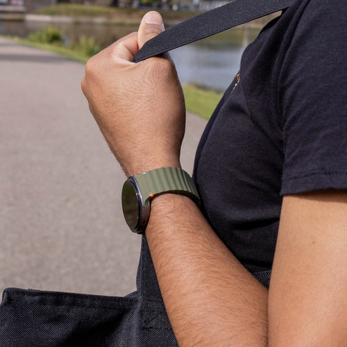 Samsung Galaxy Watch 9 - 44mm Wave bandje (legergroen)