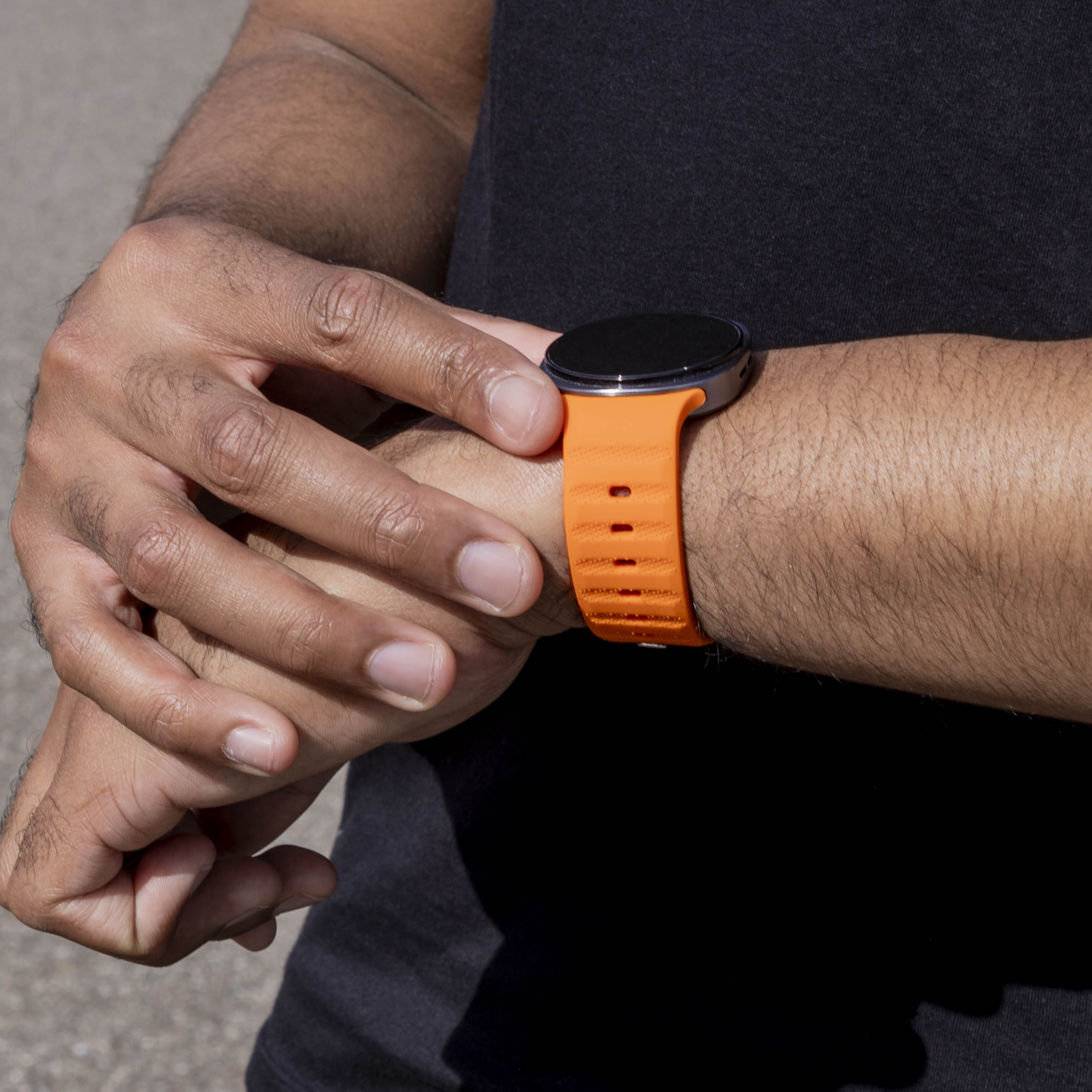 Samsung Galaxy Watch 8 Classic outdoor siliconen bandje (oranje)