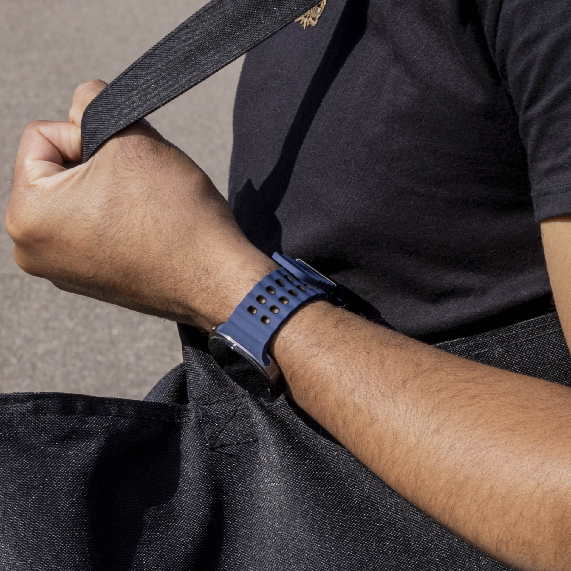 Samsung Galaxy Watch 9 - 40mm Ocean bandje (donkerblauw/zwart)