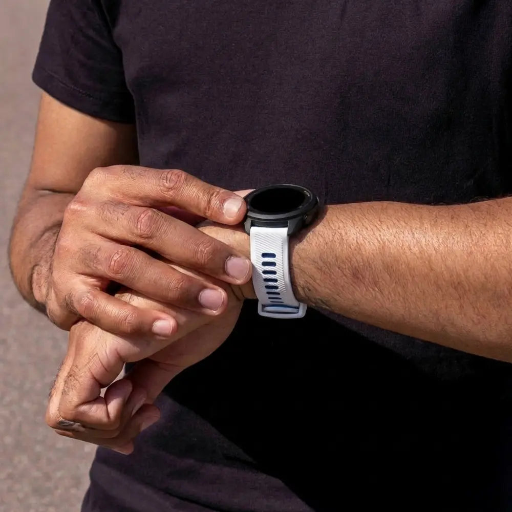 Garmin  Vivoactive 5 sport gesp bandje (wit/blauw)