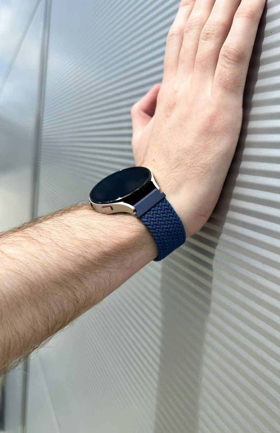 Amazfit Bip 6 verstelbaar geweven bandje (blauw)