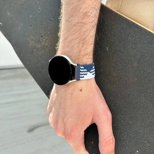 Coros Pace 2 verstelbaar geweven bandje (blauw/wit)