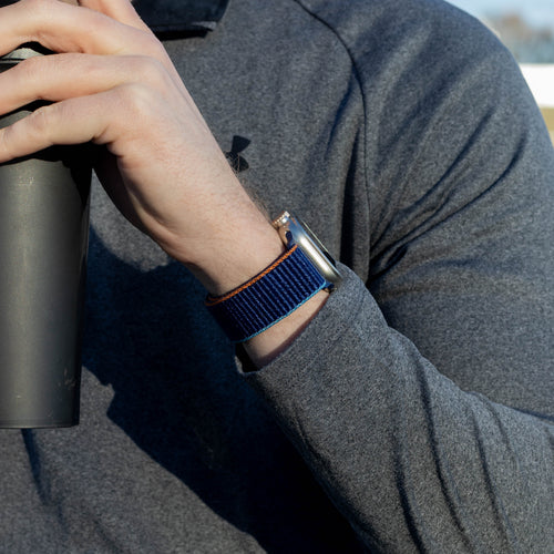Nylon Strap 'Classic' P-Buckle, dark blue, lifestyle photo