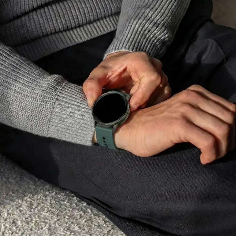 Suunto 9 Peak Silicone Strap (Green-Black)