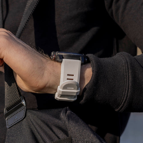 Garmin Quatix 3 / 6x / 7x Solar siliconen bandje (wit)