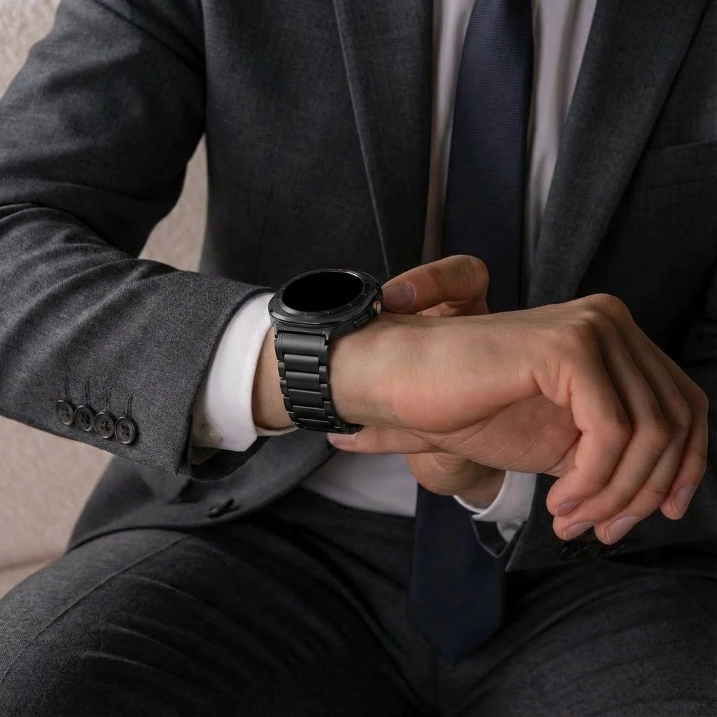 Samsung Galaxy Watch Ultra titanium band (zwart)