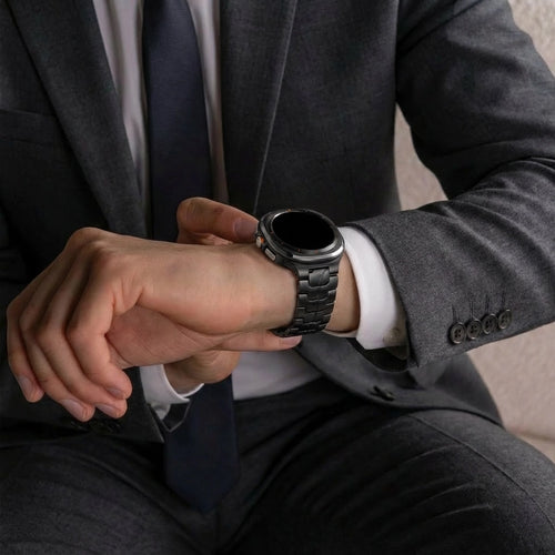 Samsung Galaxy Watch Ultra 2 iron' titanium band (zwart)
